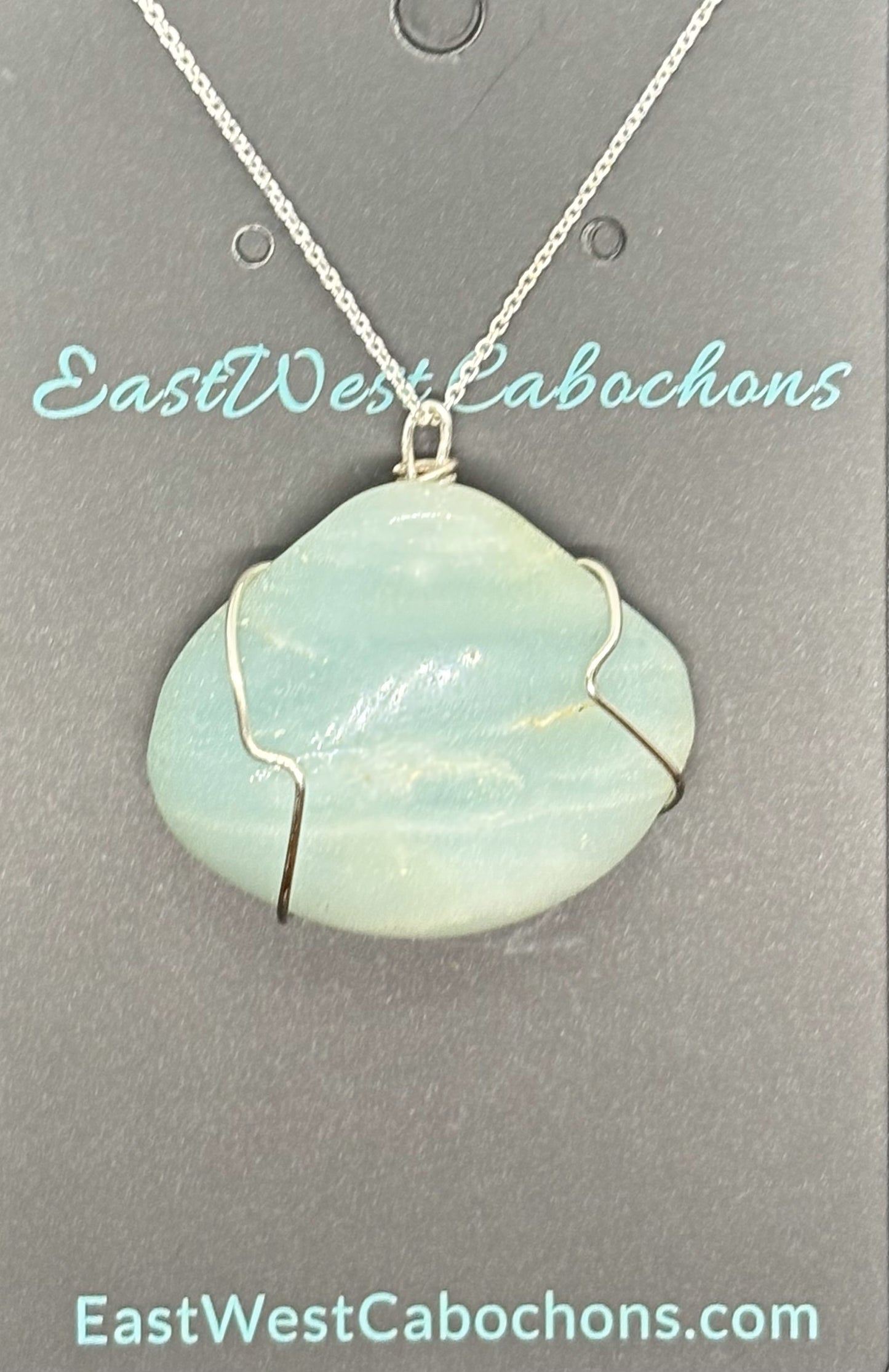 BRITISH COLUMBIA PICTURE STONE SILVER NECKLACE